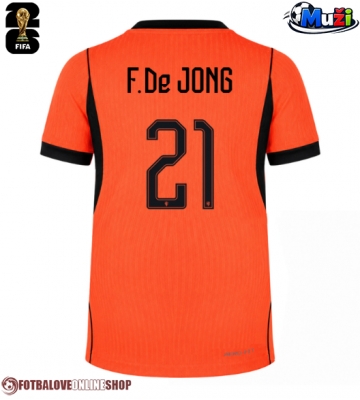 Nizozemsko Frenkie de Jong #21 Domácí Dres MS 2026 Krátkým Rukávem